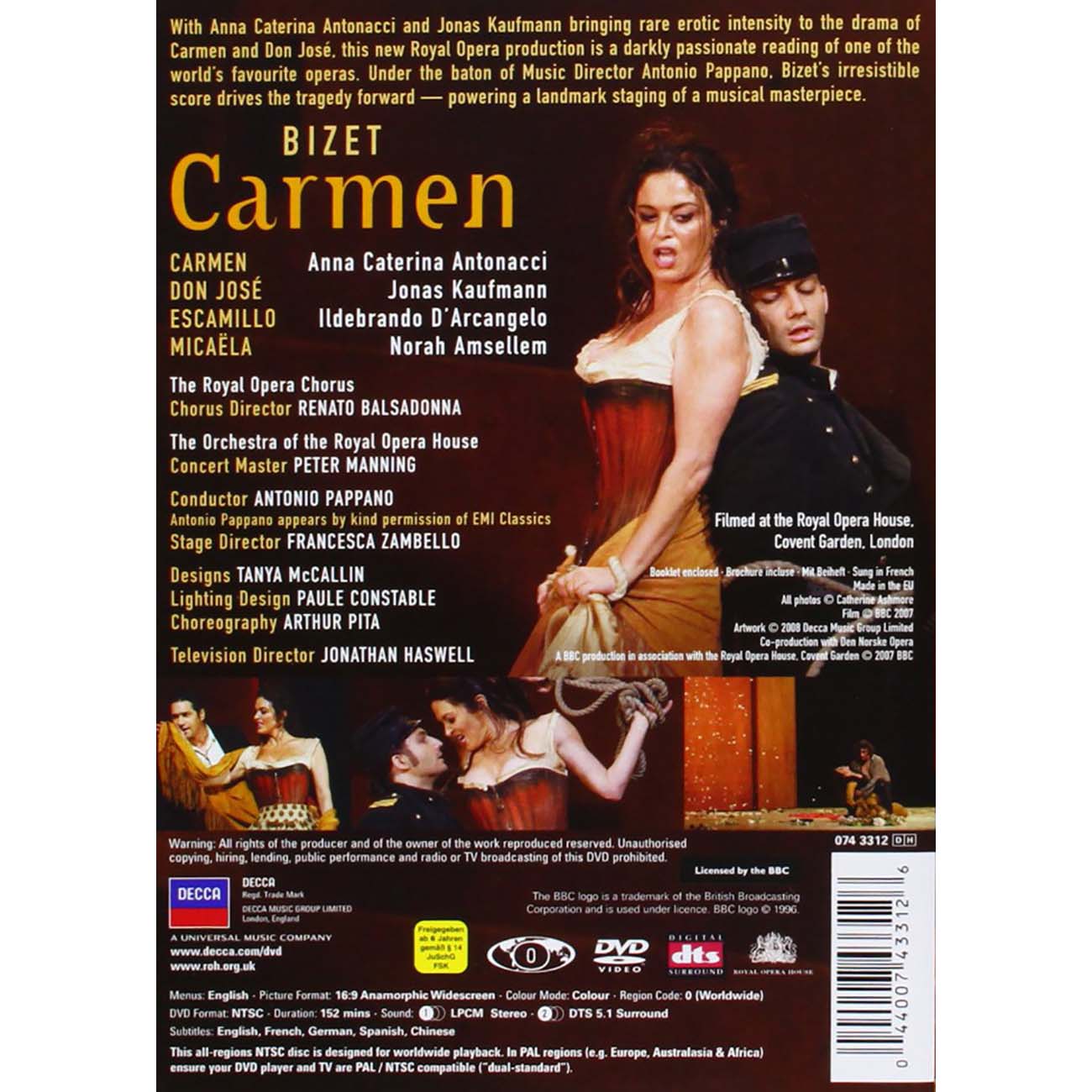 Bizet: Carmen (DVD) – Anna Caterina Antonacci, Jonas Kaufmann